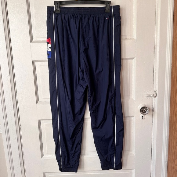 Tommy Hilfiger Nylon Track Pants Lined Athletic Workout Running Sporty Small - Picture 7 of 16